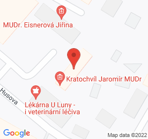 Google map: Husova 1648, Teplice